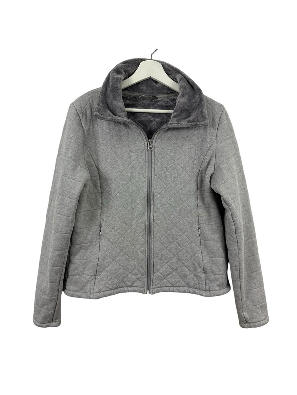 The North Face Caroluna Crop Grey Jacket Size L